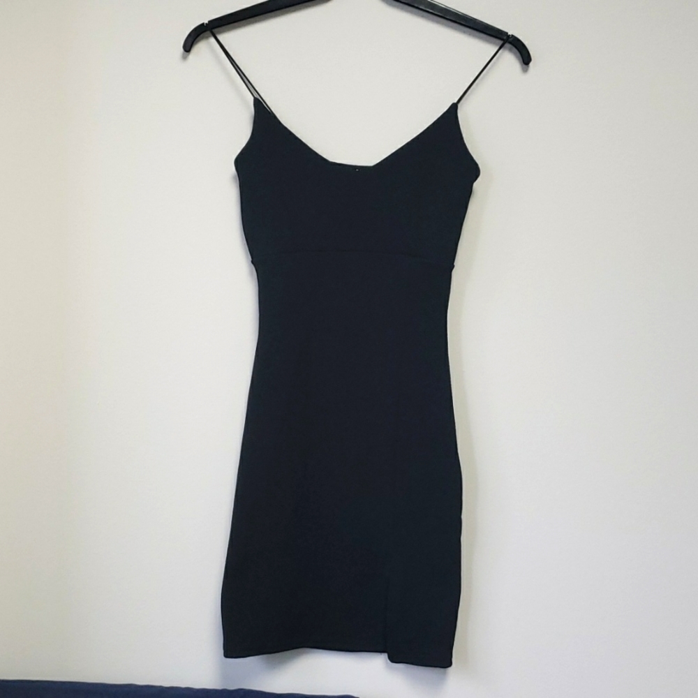 Nasty Gal black mini dress New with tag size 0